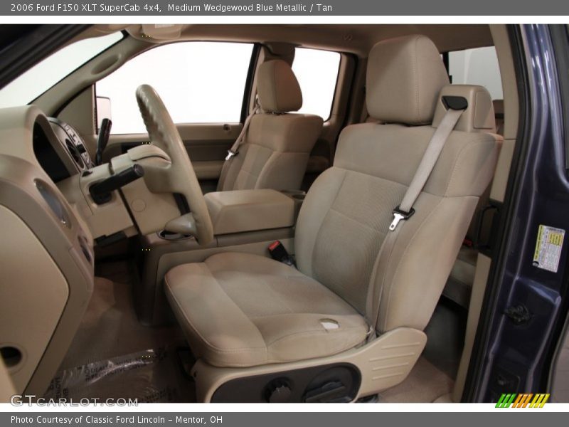 Medium Wedgewood Blue Metallic / Tan 2006 Ford F150 XLT SuperCab 4x4