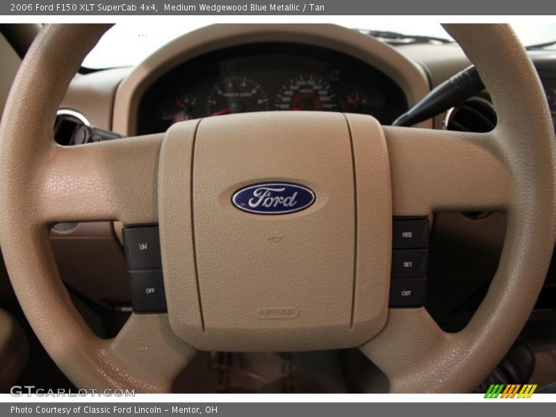 Medium Wedgewood Blue Metallic / Tan 2006 Ford F150 XLT SuperCab 4x4