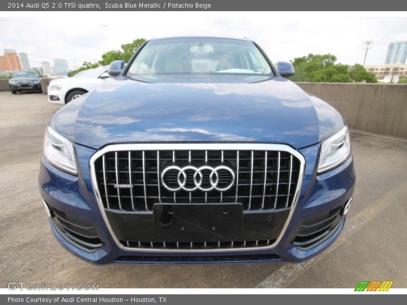 Scuba Blue Metallic / Pistachio Beige 2014 Audi Q5 2.0 TFSI quattro