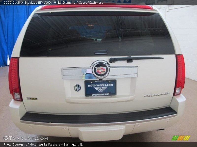 White Diamond / Cocoa/Cashmere 2009 Cadillac Escalade ESV AWD