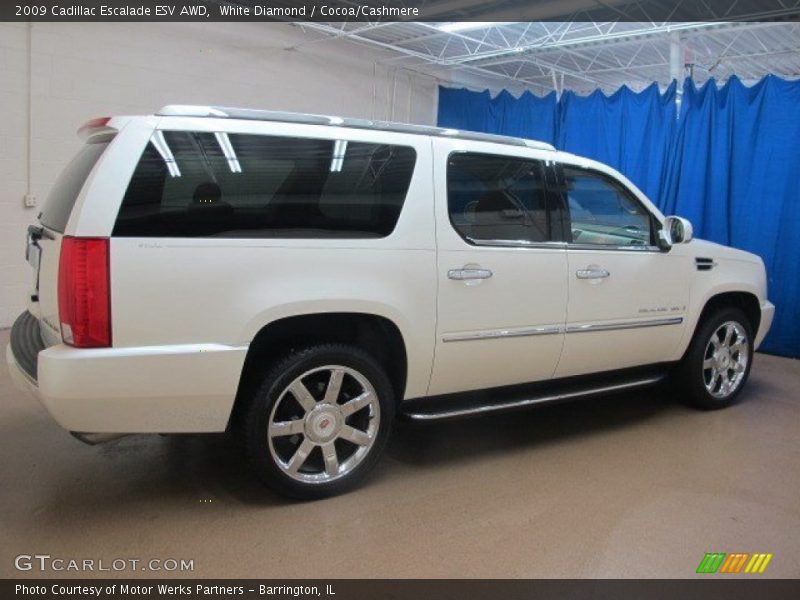 White Diamond / Cocoa/Cashmere 2009 Cadillac Escalade ESV AWD