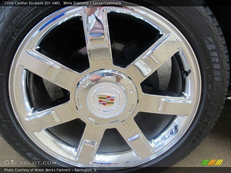 White Diamond / Cocoa/Cashmere 2009 Cadillac Escalade ESV AWD