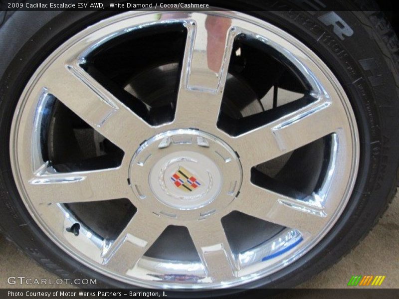 White Diamond / Cocoa/Cashmere 2009 Cadillac Escalade ESV AWD