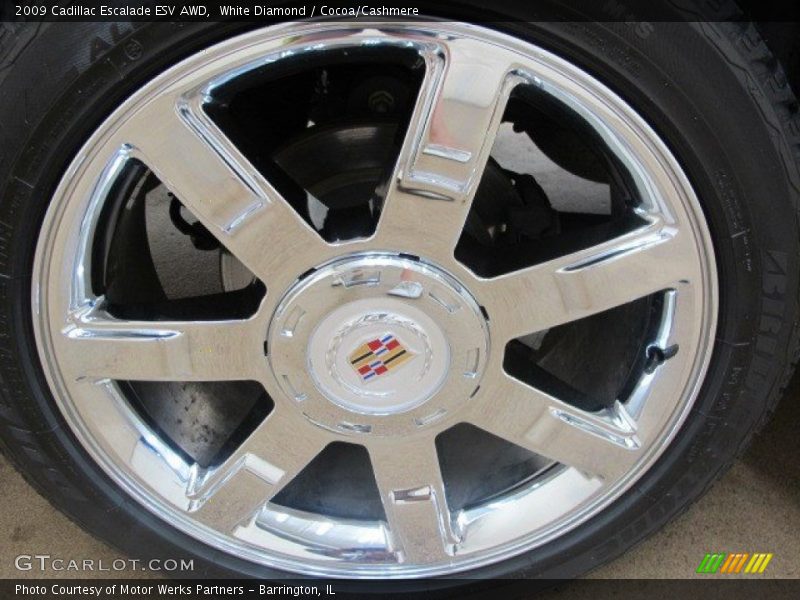White Diamond / Cocoa/Cashmere 2009 Cadillac Escalade ESV AWD