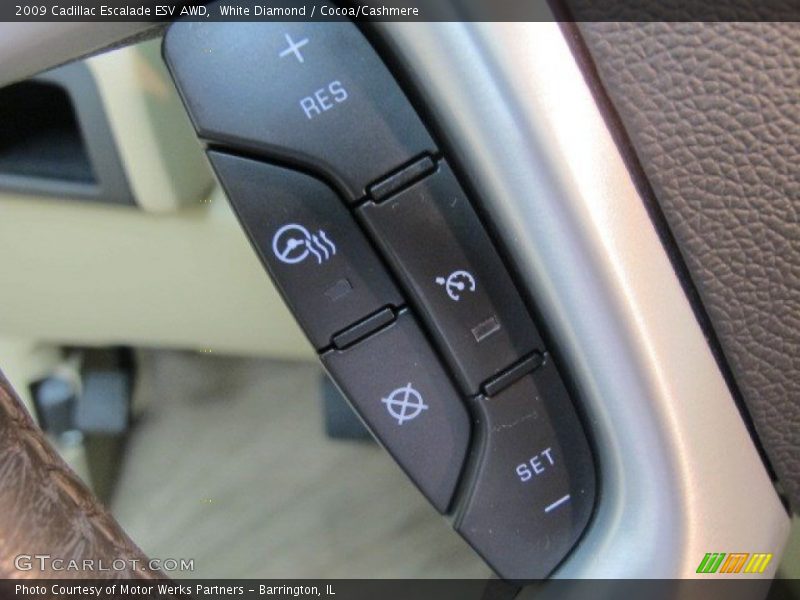 White Diamond / Cocoa/Cashmere 2009 Cadillac Escalade ESV AWD