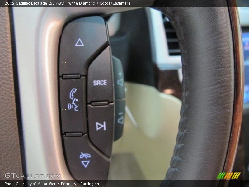 White Diamond / Cocoa/Cashmere 2009 Cadillac Escalade ESV AWD
