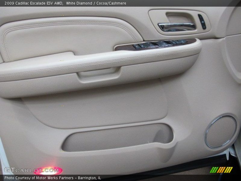 White Diamond / Cocoa/Cashmere 2009 Cadillac Escalade ESV AWD