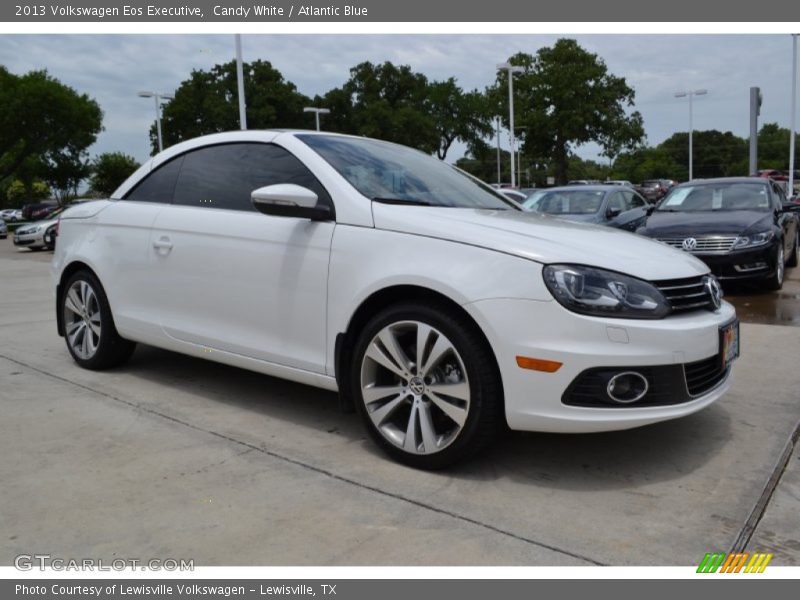 Candy White / Atlantic Blue 2013 Volkswagen Eos Executive