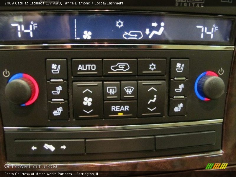 White Diamond / Cocoa/Cashmere 2009 Cadillac Escalade ESV AWD