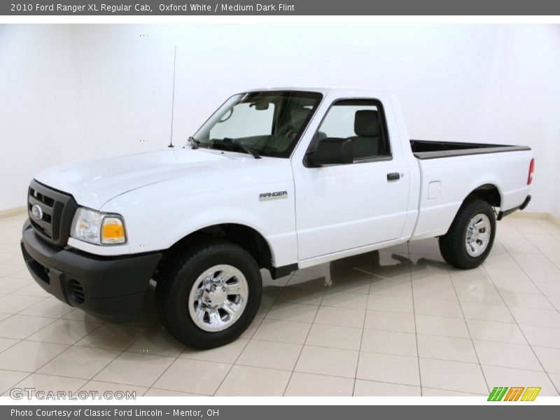 Oxford White / Medium Dark Flint 2010 Ford Ranger XL Regular Cab