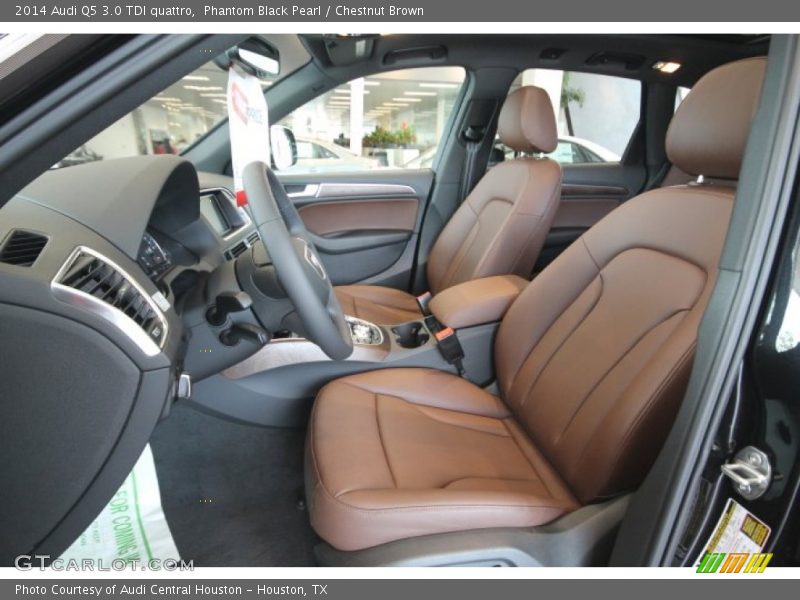 Phantom Black Pearl / Chestnut Brown 2014 Audi Q5 3.0 TDI quattro