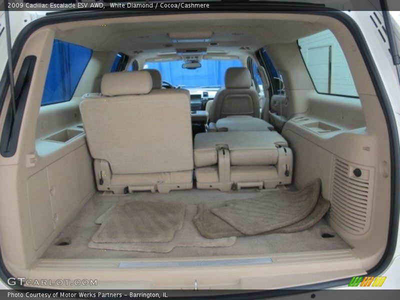 White Diamond / Cocoa/Cashmere 2009 Cadillac Escalade ESV AWD