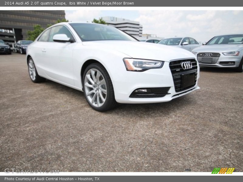 Ibis White / Velvet Beige/Moor Brown 2014 Audi A5 2.0T quattro Coupe