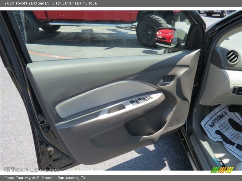 Black Sand Pearl / Bisque 2010 Toyota Yaris Sedan