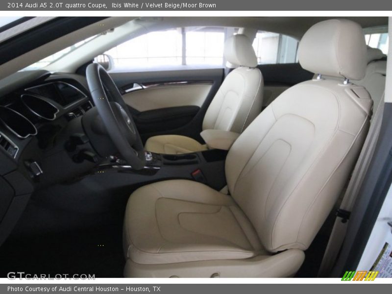 Ibis White / Velvet Beige/Moor Brown 2014 Audi A5 2.0T quattro Coupe