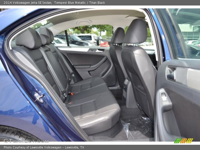 Tempest Blue Metallic / Titan Black 2014 Volkswagen Jetta SE Sedan