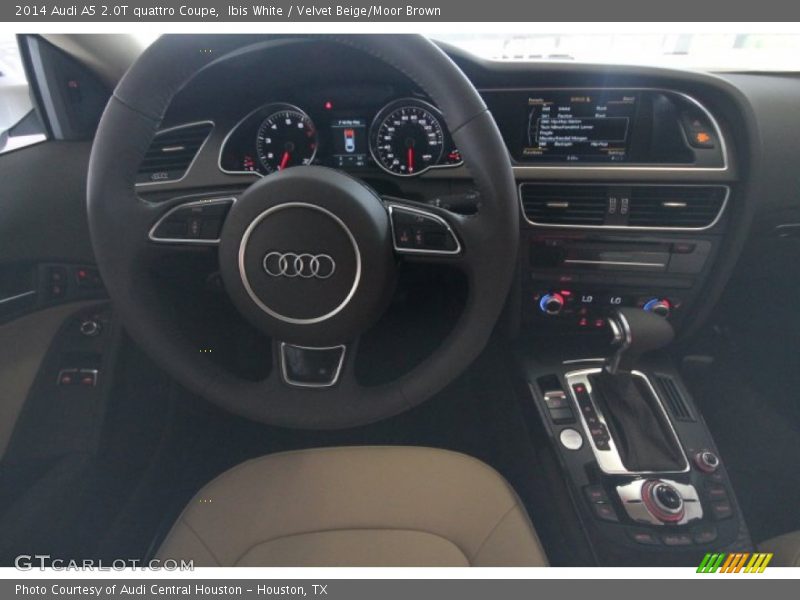 Ibis White / Velvet Beige/Moor Brown 2014 Audi A5 2.0T quattro Coupe