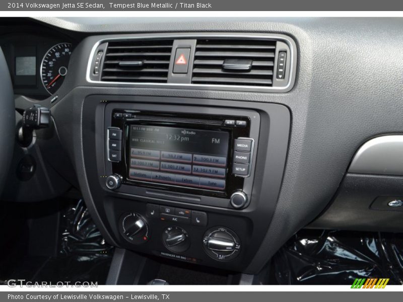Tempest Blue Metallic / Titan Black 2014 Volkswagen Jetta SE Sedan