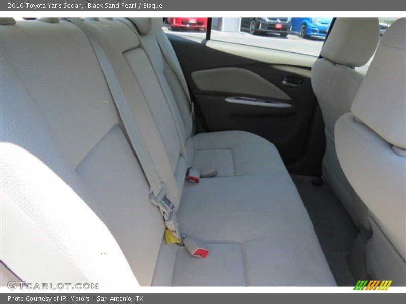 Black Sand Pearl / Bisque 2010 Toyota Yaris Sedan