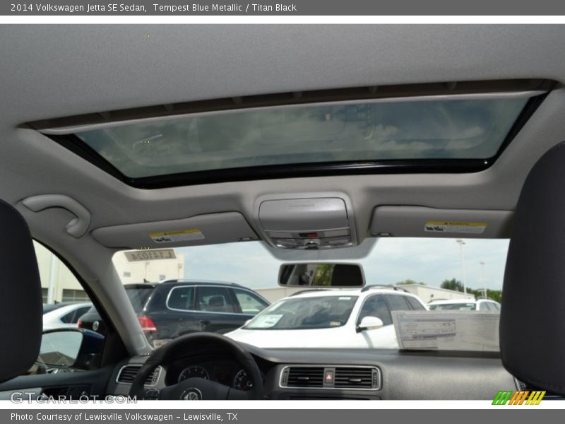 Tempest Blue Metallic / Titan Black 2014 Volkswagen Jetta SE Sedan