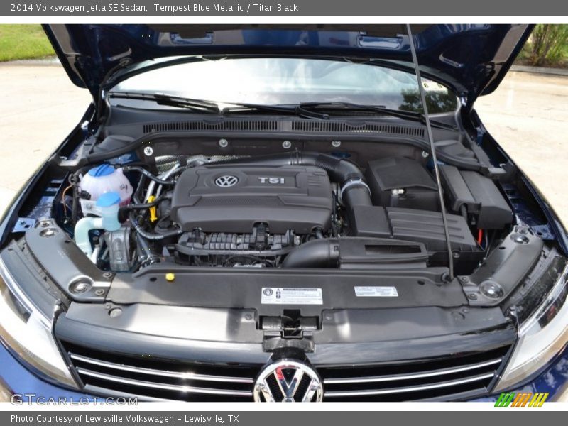 Tempest Blue Metallic / Titan Black 2014 Volkswagen Jetta SE Sedan