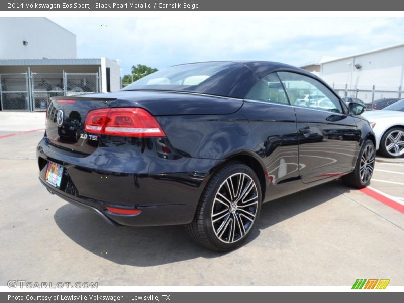 Black Pearl Metallic / Cornsilk Beige 2014 Volkswagen Eos Sport