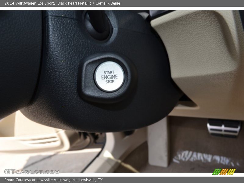 Black Pearl Metallic / Cornsilk Beige 2014 Volkswagen Eos Sport