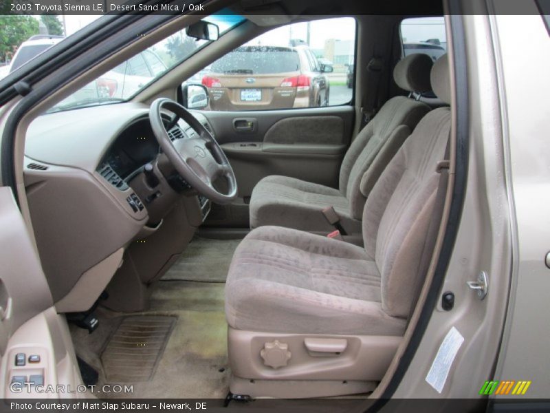 Desert Sand Mica / Oak 2003 Toyota Sienna LE