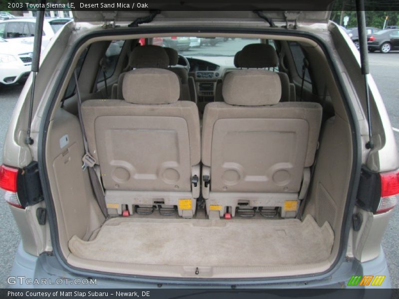 Desert Sand Mica / Oak 2003 Toyota Sienna LE