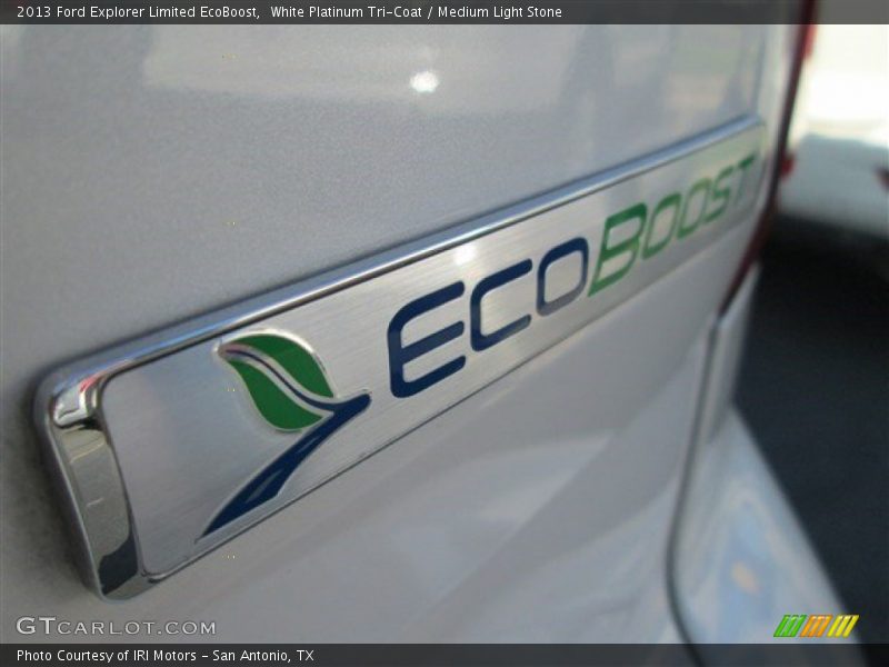 White Platinum Tri-Coat / Medium Light Stone 2013 Ford Explorer Limited EcoBoost