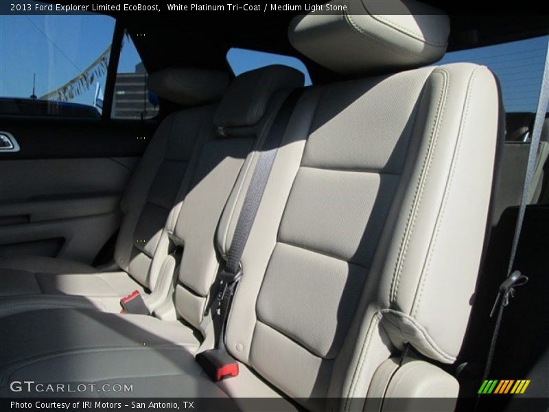 White Platinum Tri-Coat / Medium Light Stone 2013 Ford Explorer Limited EcoBoost