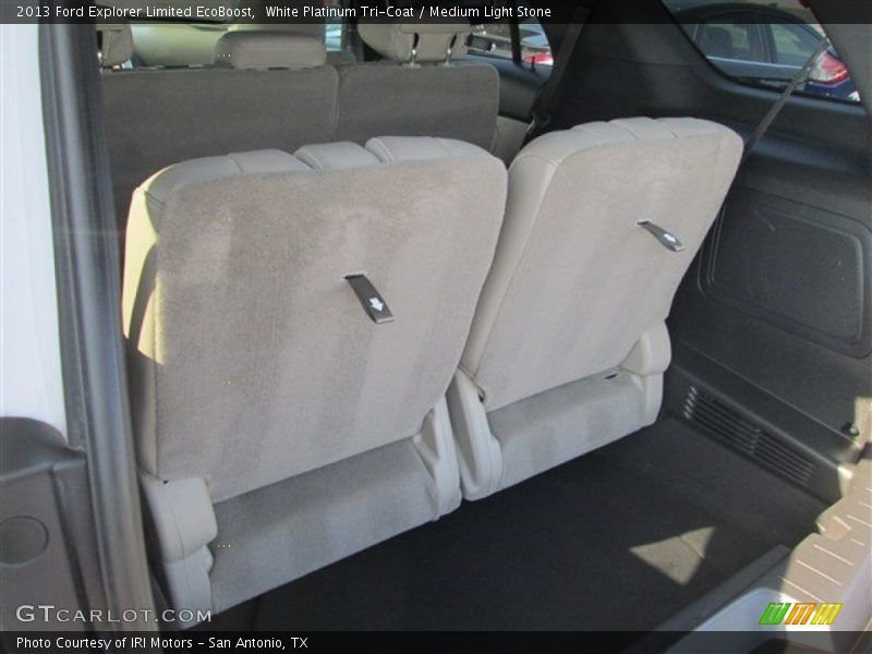 White Platinum Tri-Coat / Medium Light Stone 2013 Ford Explorer Limited EcoBoost