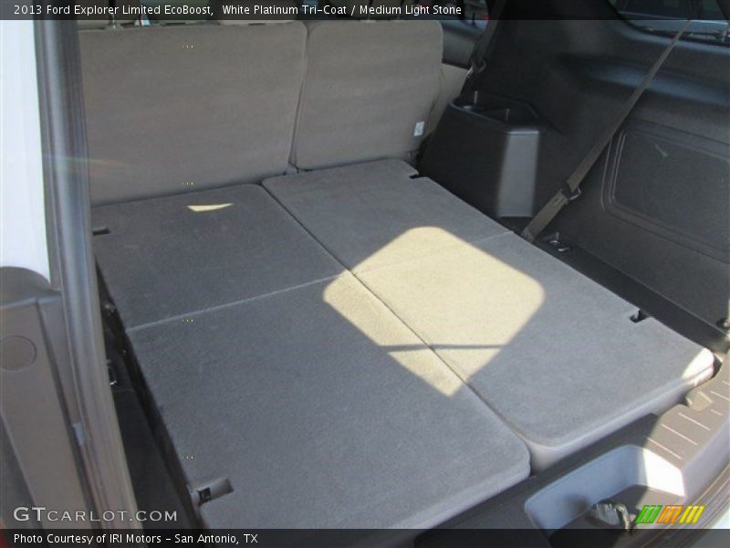 White Platinum Tri-Coat / Medium Light Stone 2013 Ford Explorer Limited EcoBoost