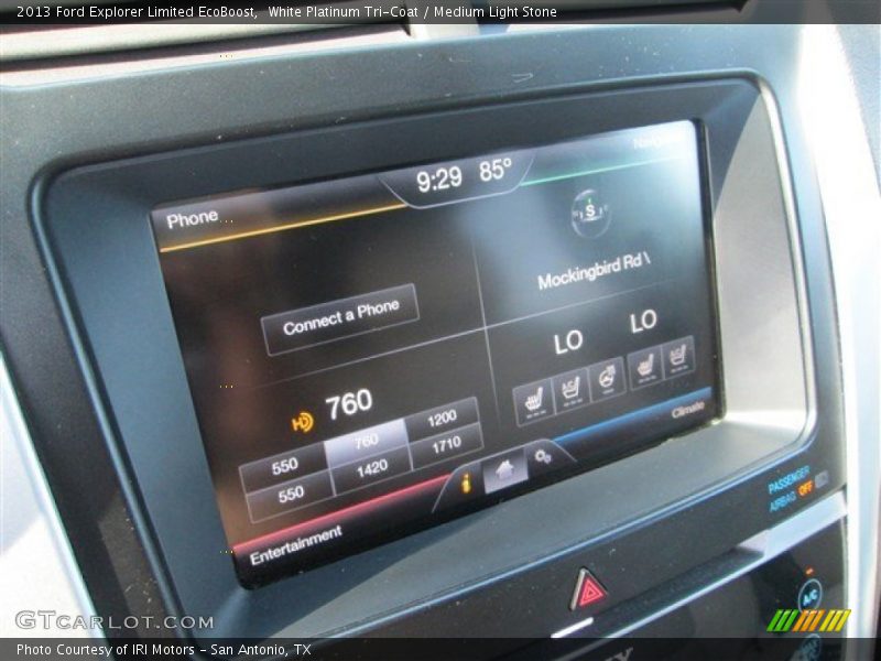 White Platinum Tri-Coat / Medium Light Stone 2013 Ford Explorer Limited EcoBoost