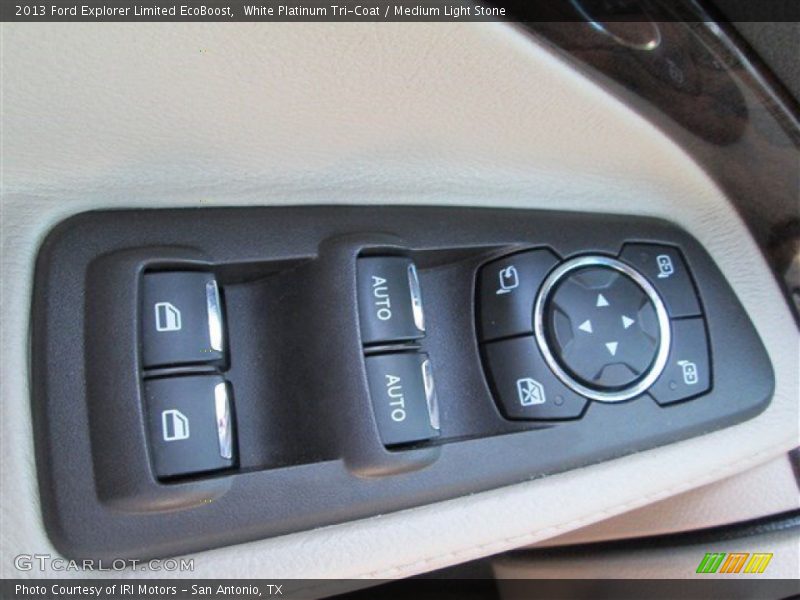 White Platinum Tri-Coat / Medium Light Stone 2013 Ford Explorer Limited EcoBoost