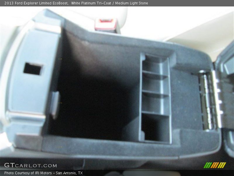 White Platinum Tri-Coat / Medium Light Stone 2013 Ford Explorer Limited EcoBoost
