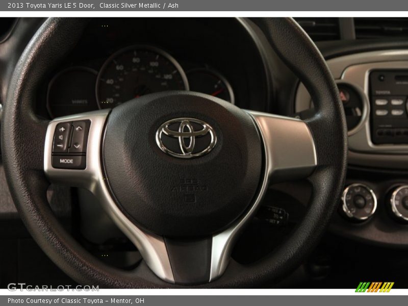 Classic Silver Metallic / Ash 2013 Toyota Yaris LE 5 Door