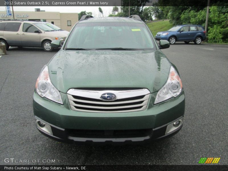 Cypress Green Pearl / Warm Ivory 2012 Subaru Outback 2.5i