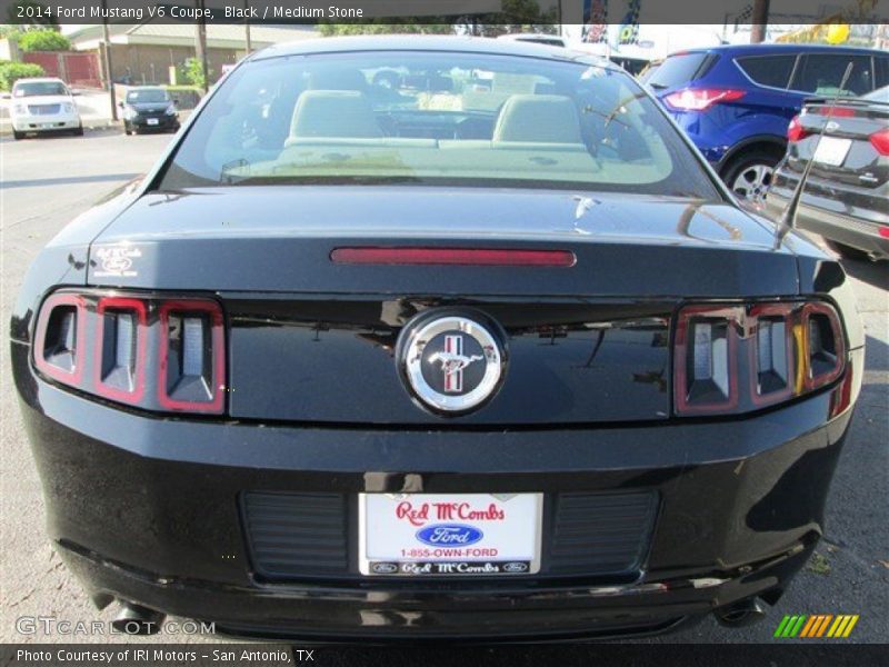 Black / Medium Stone 2014 Ford Mustang V6 Coupe