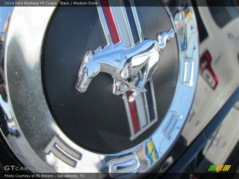 Black / Medium Stone 2014 Ford Mustang V6 Coupe