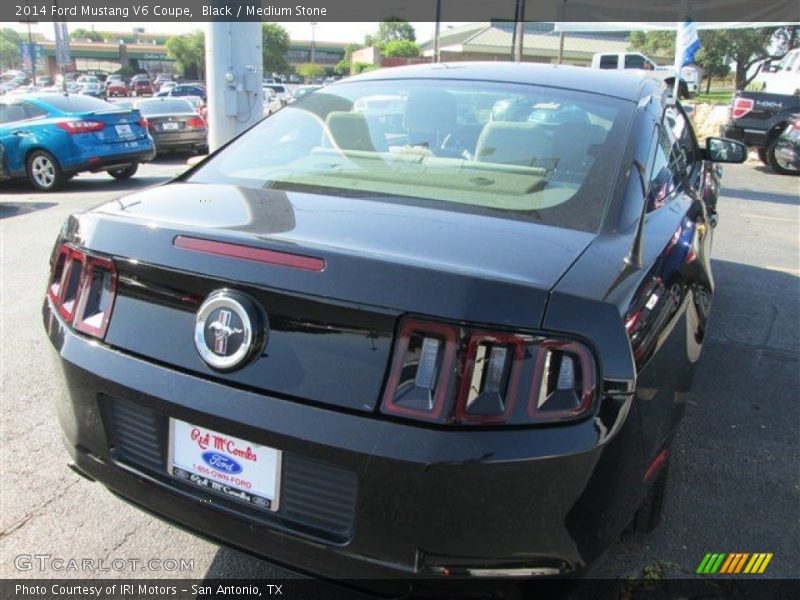 Black / Medium Stone 2014 Ford Mustang V6 Coupe