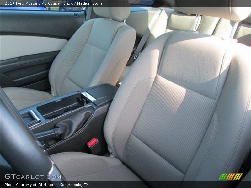 Black / Medium Stone 2014 Ford Mustang V6 Coupe