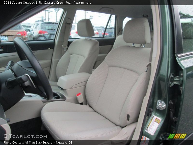 Cypress Green Pearl / Warm Ivory 2012 Subaru Outback 2.5i