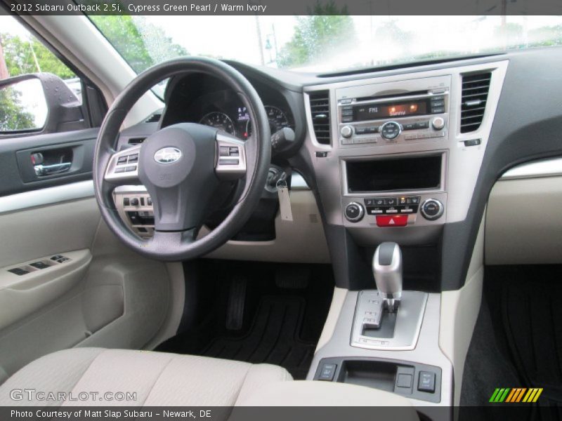 Cypress Green Pearl / Warm Ivory 2012 Subaru Outback 2.5i