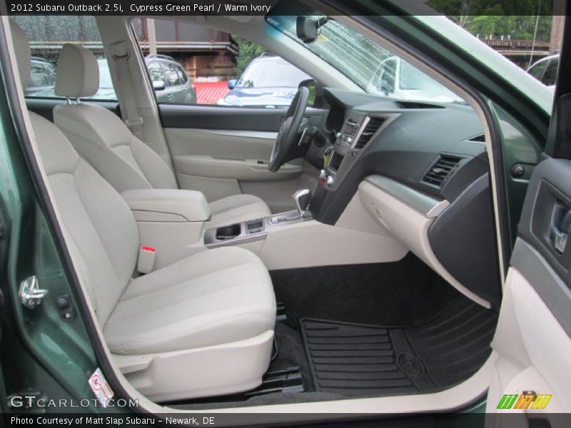 Cypress Green Pearl / Warm Ivory 2012 Subaru Outback 2.5i