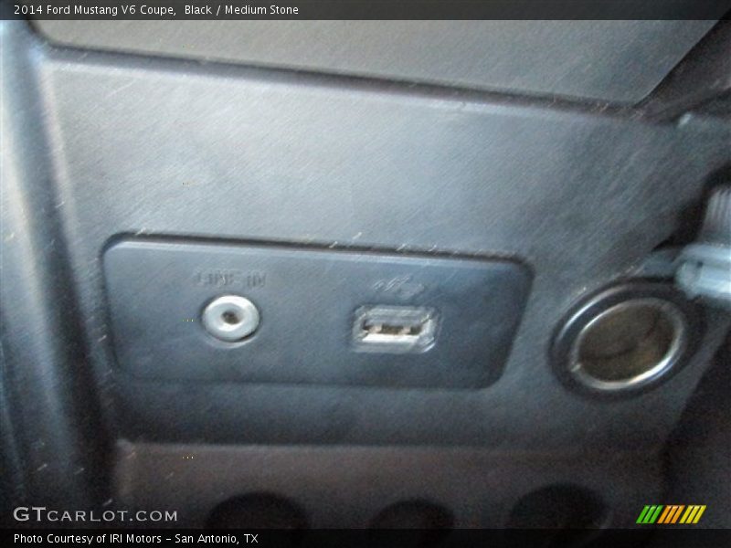Black / Medium Stone 2014 Ford Mustang V6 Coupe