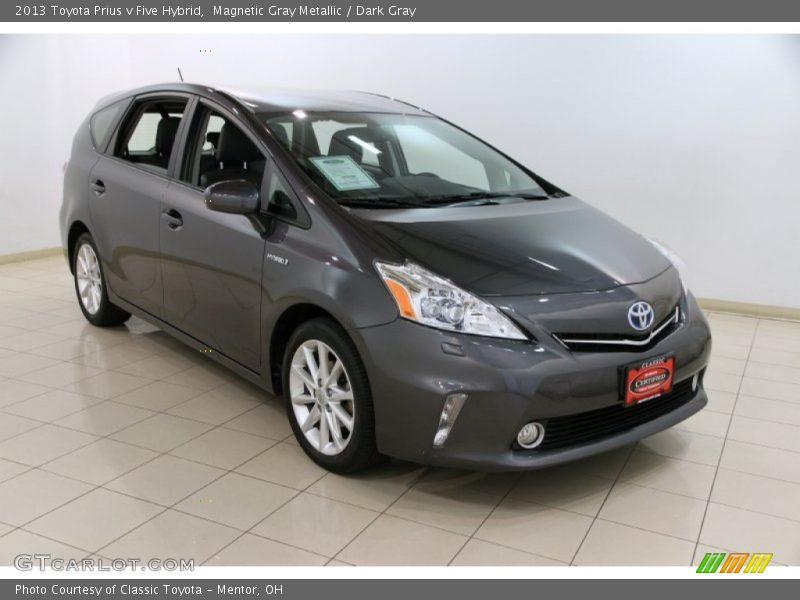 Magnetic Gray Metallic / Dark Gray 2013 Toyota Prius v Five Hybrid