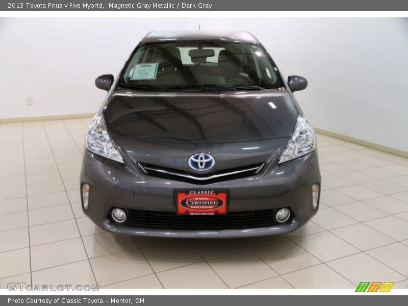 Magnetic Gray Metallic / Dark Gray 2013 Toyota Prius v Five Hybrid