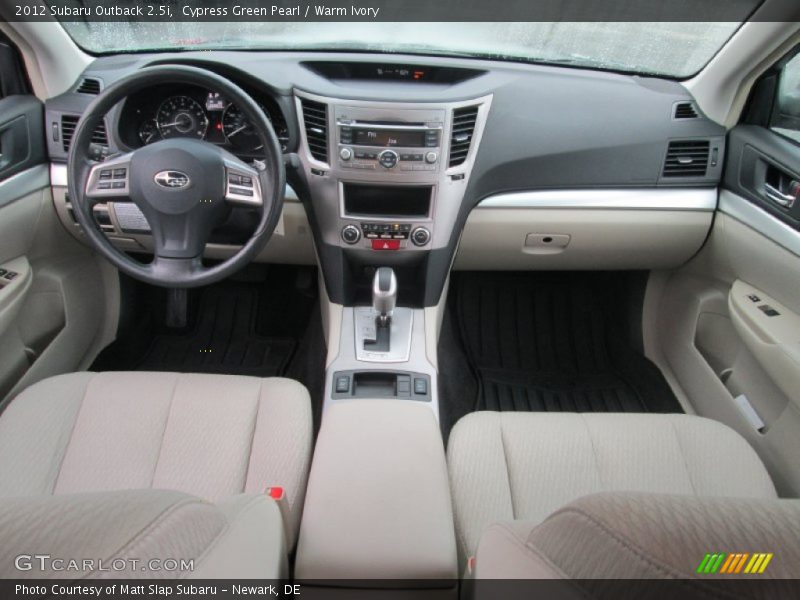Cypress Green Pearl / Warm Ivory 2012 Subaru Outback 2.5i