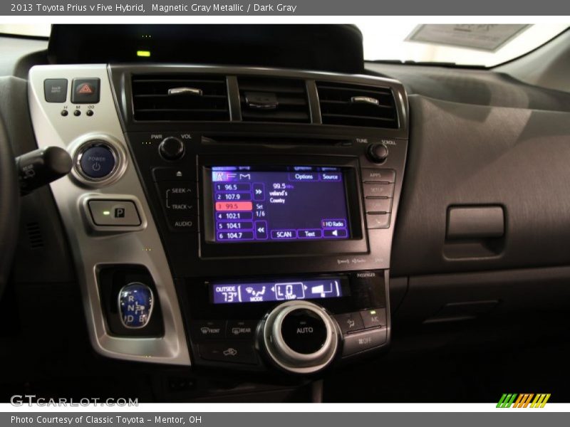 Magnetic Gray Metallic / Dark Gray 2013 Toyota Prius v Five Hybrid